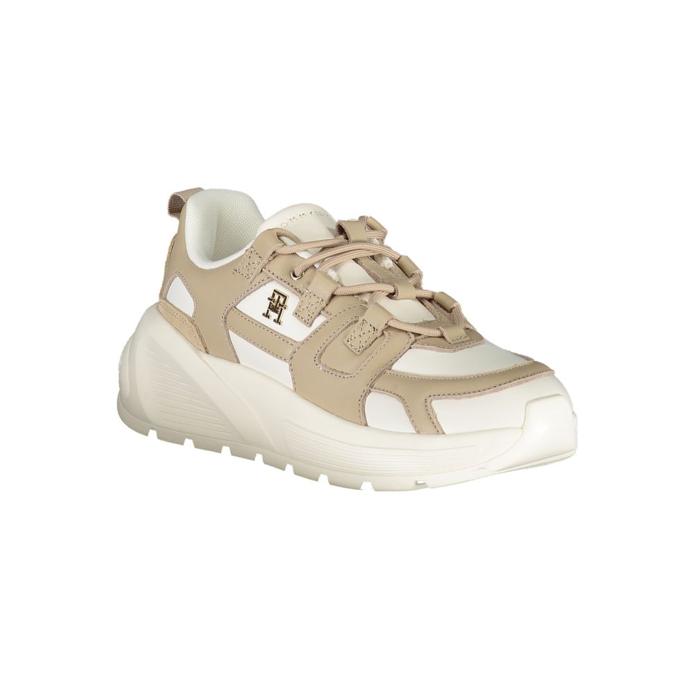 Baskets Tommy Hilfiger blanches en polyéthylène pour femme
