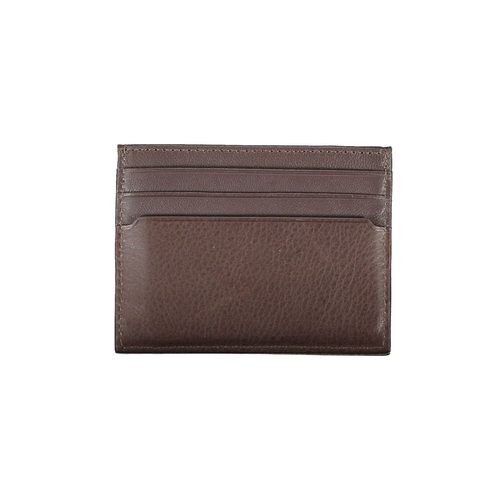Portefeuille homme en cuir marron Tommy Hilfiger