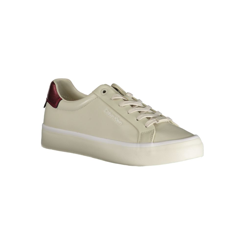 Baskets Calvin Klein en polyester beige