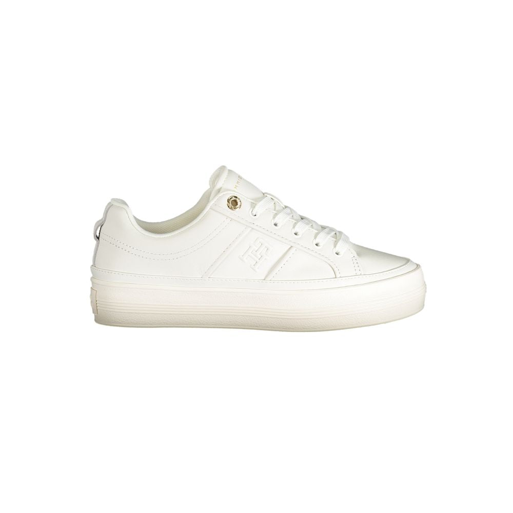 Baskets Tommy Hilfiger blanches en polyéthylène pour femme