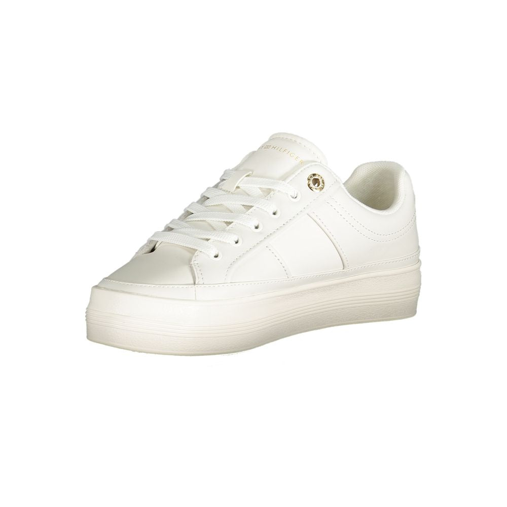 Baskets Tommy Hilfiger blanches en polyéthylène pour femme