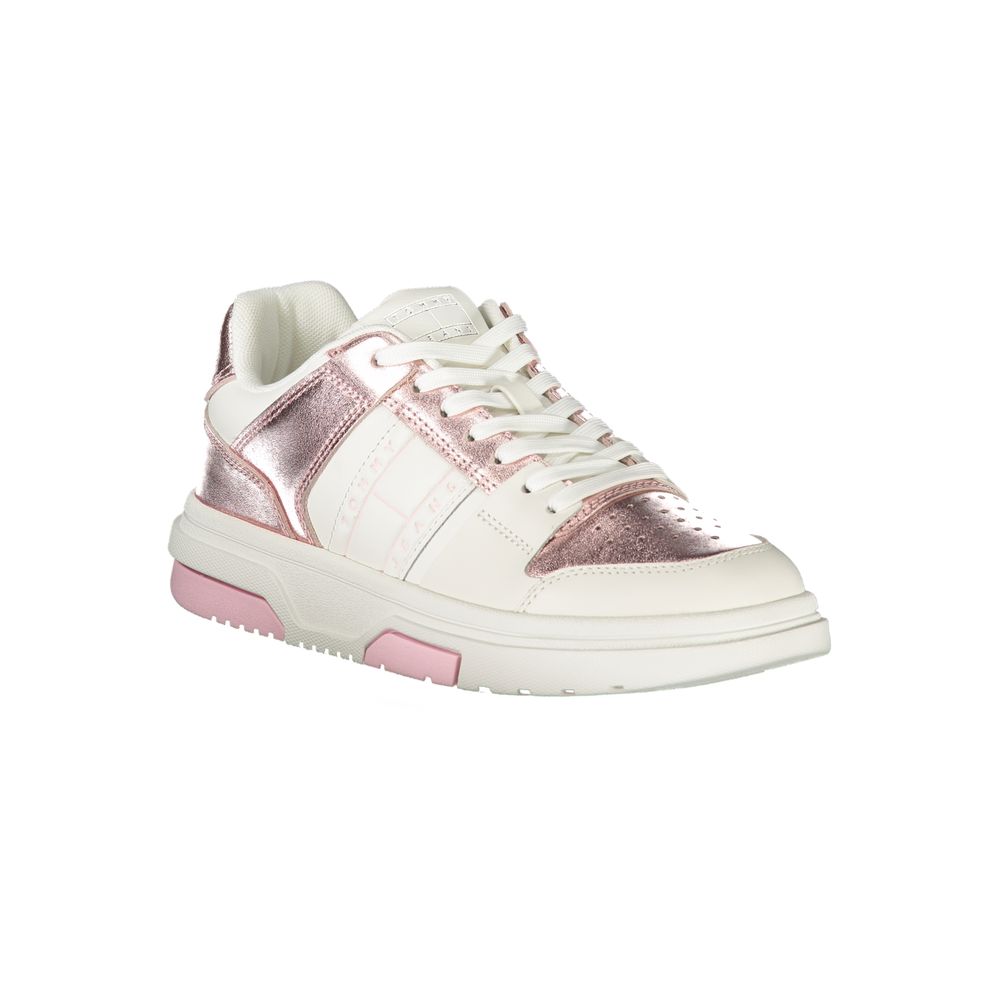 Baskets Tommy Hilfiger blanches en polyéthylène pour femme