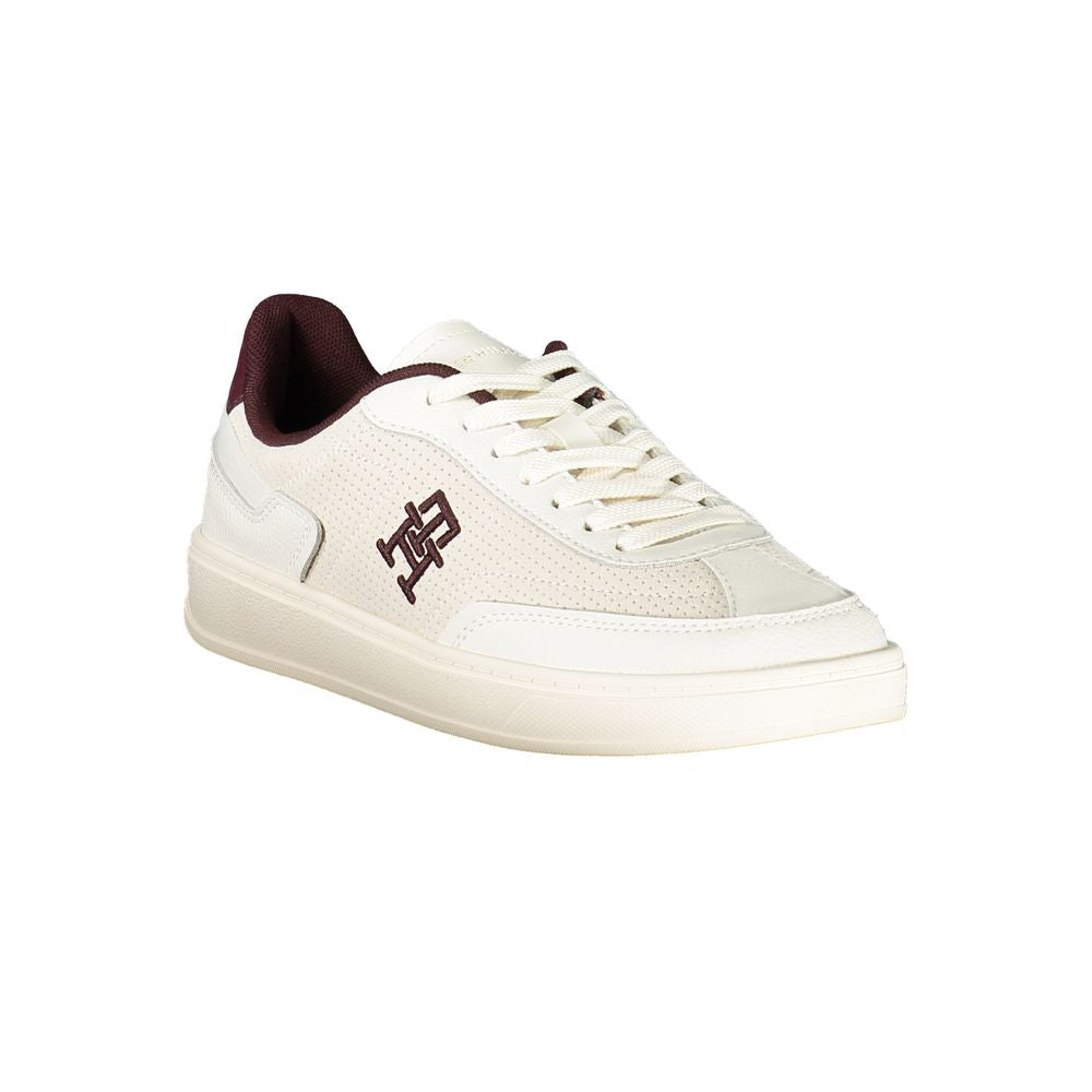 Baskets Tommy Hilfiger en cuir beige pour femme