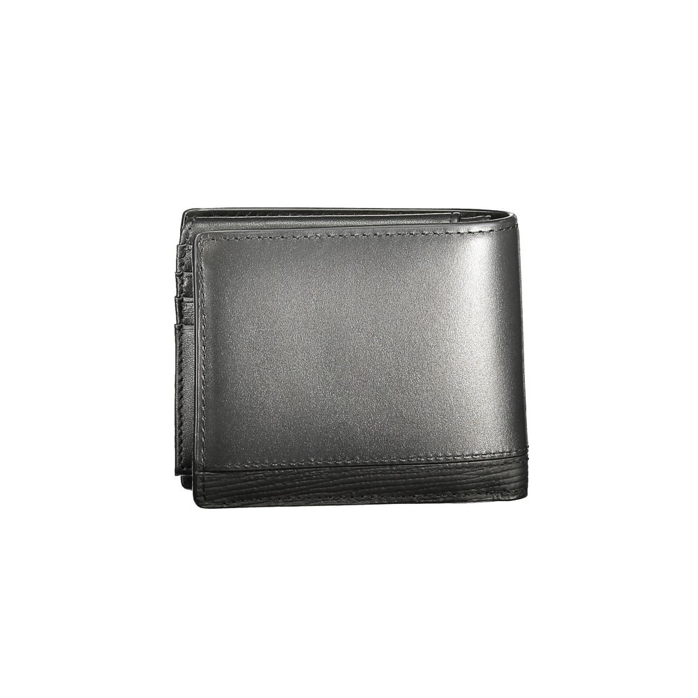 Portefeuille homme en cuir noir Tommy Hilfiger