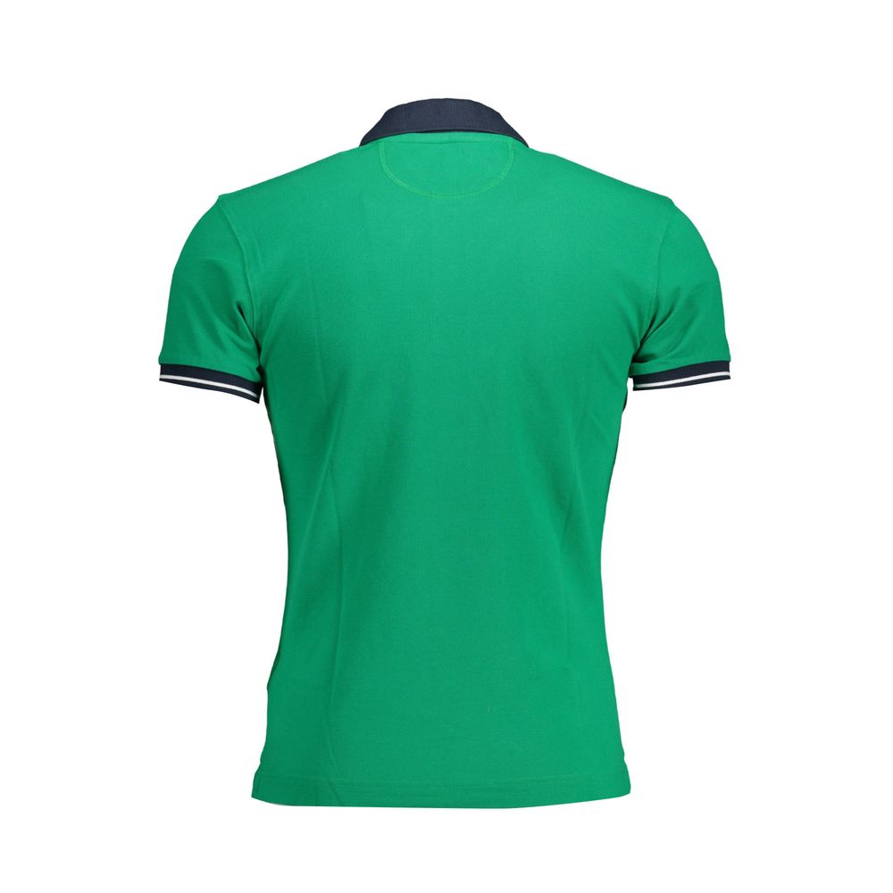 Polo homme en coton vert La Martina