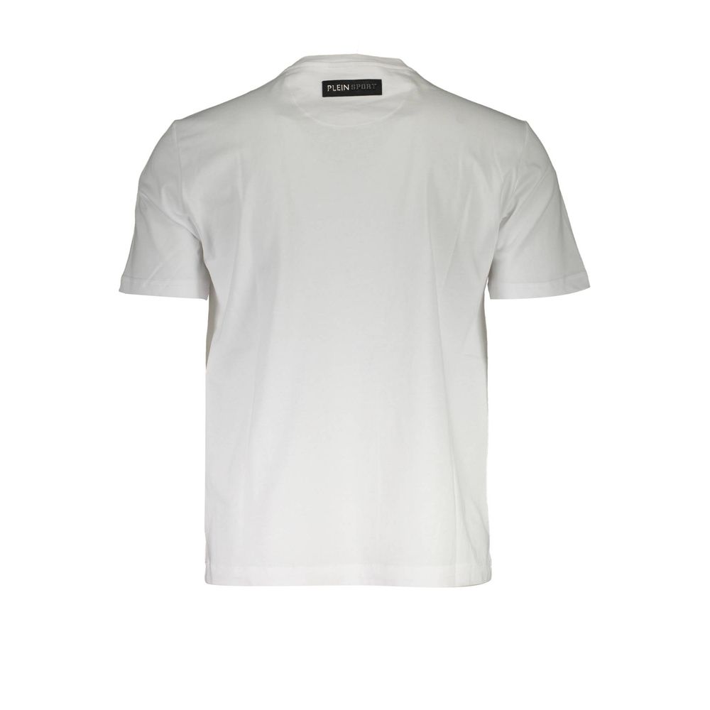 T-shirt homme en coton blanc Plein Sport