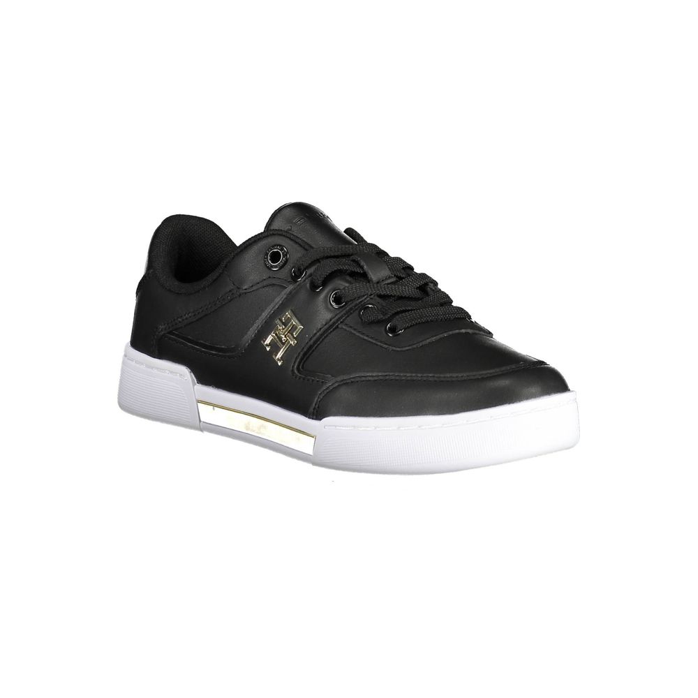Baskets Tommy Hilfiger en cuir noir pour femme
