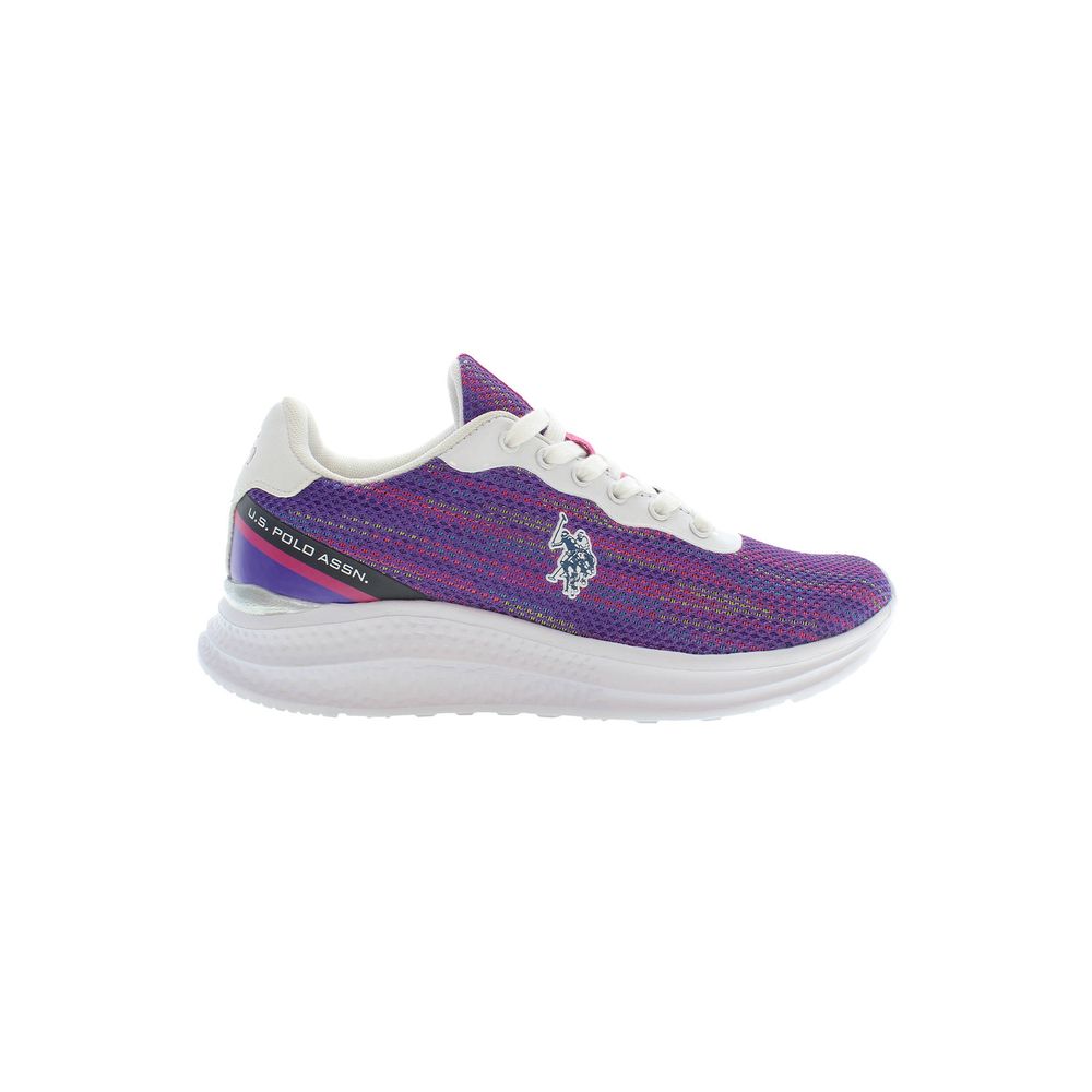 Baskets violettes en polyester pour femme US POLO ASSN.