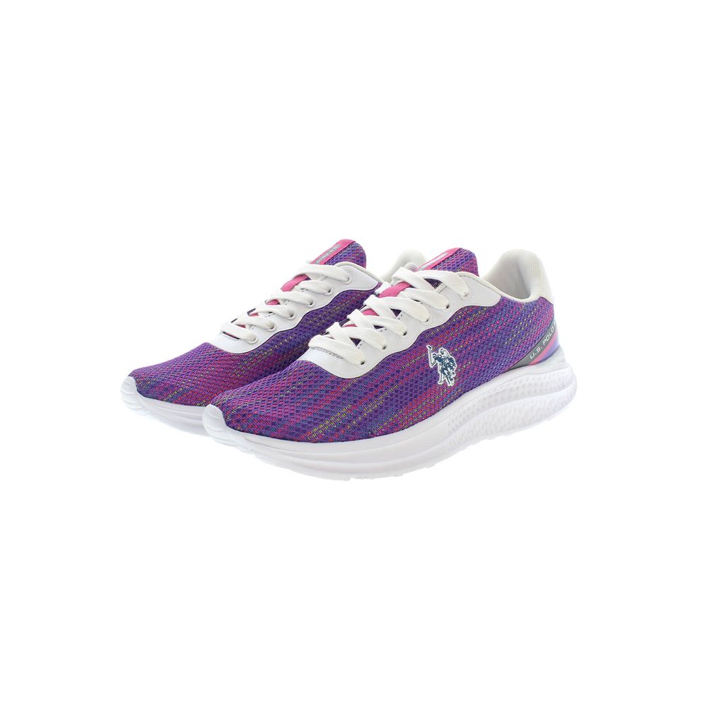 Baskets violettes en polyester pour femme US POLO ASSN.