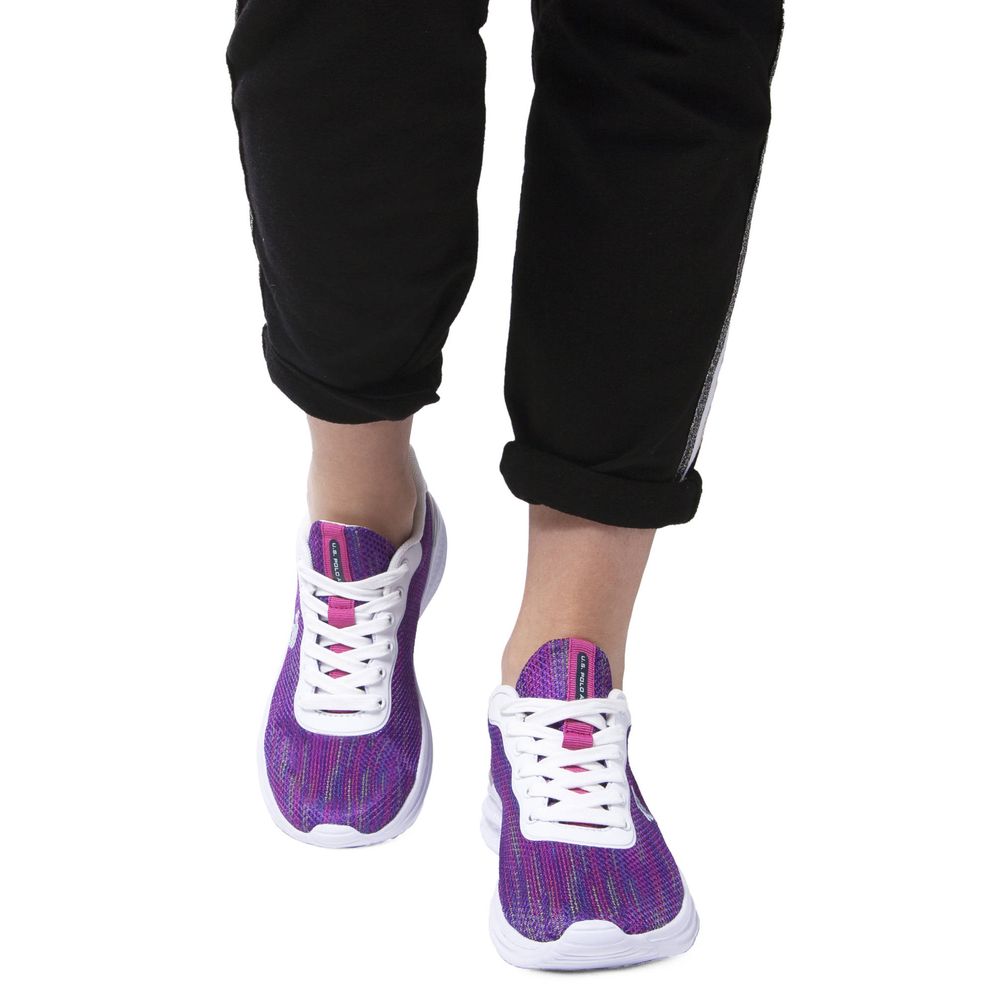 Baskets violettes en polyester pour femme US POLO ASSN.
