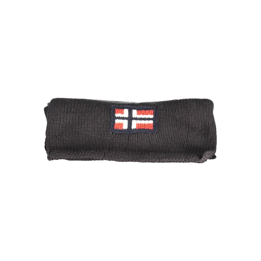 Écharpe noire pour homme en marabout, Norvège, 1963