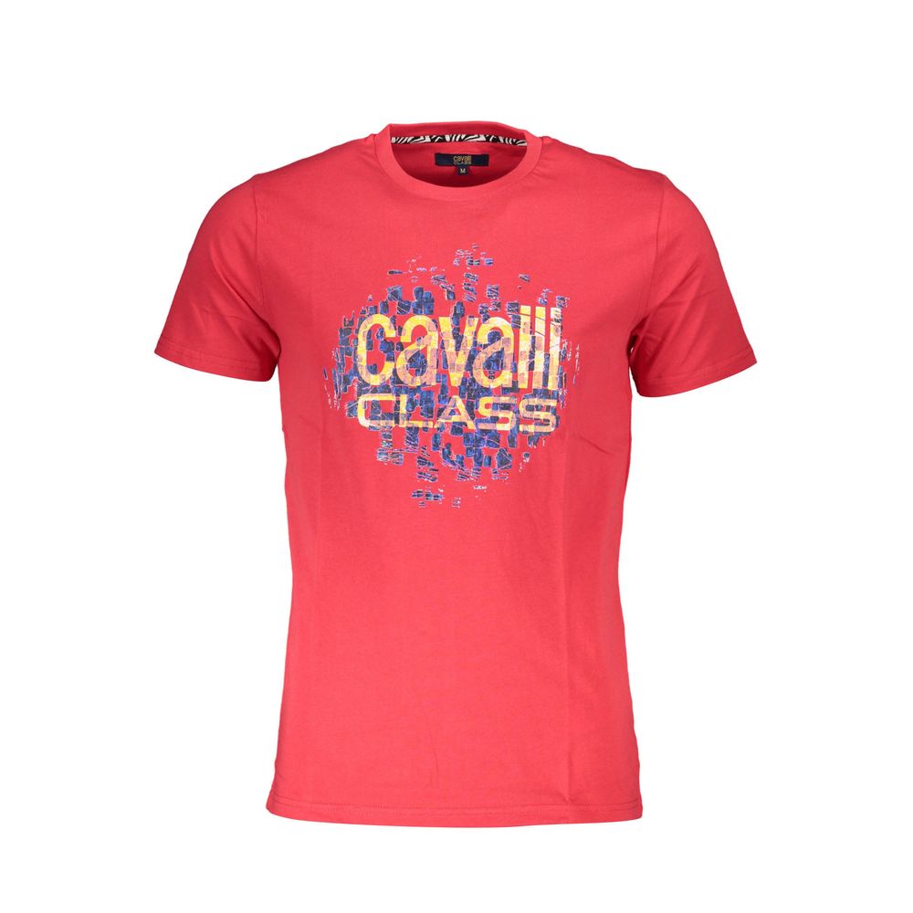 T-shirt Cavalli Class en coton rouge pour homme