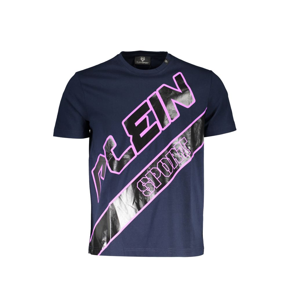 T-shirt Plein Sport en coton bleu pour homme