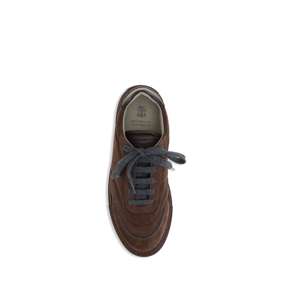 Baskets en daim Brunello Cucinelli