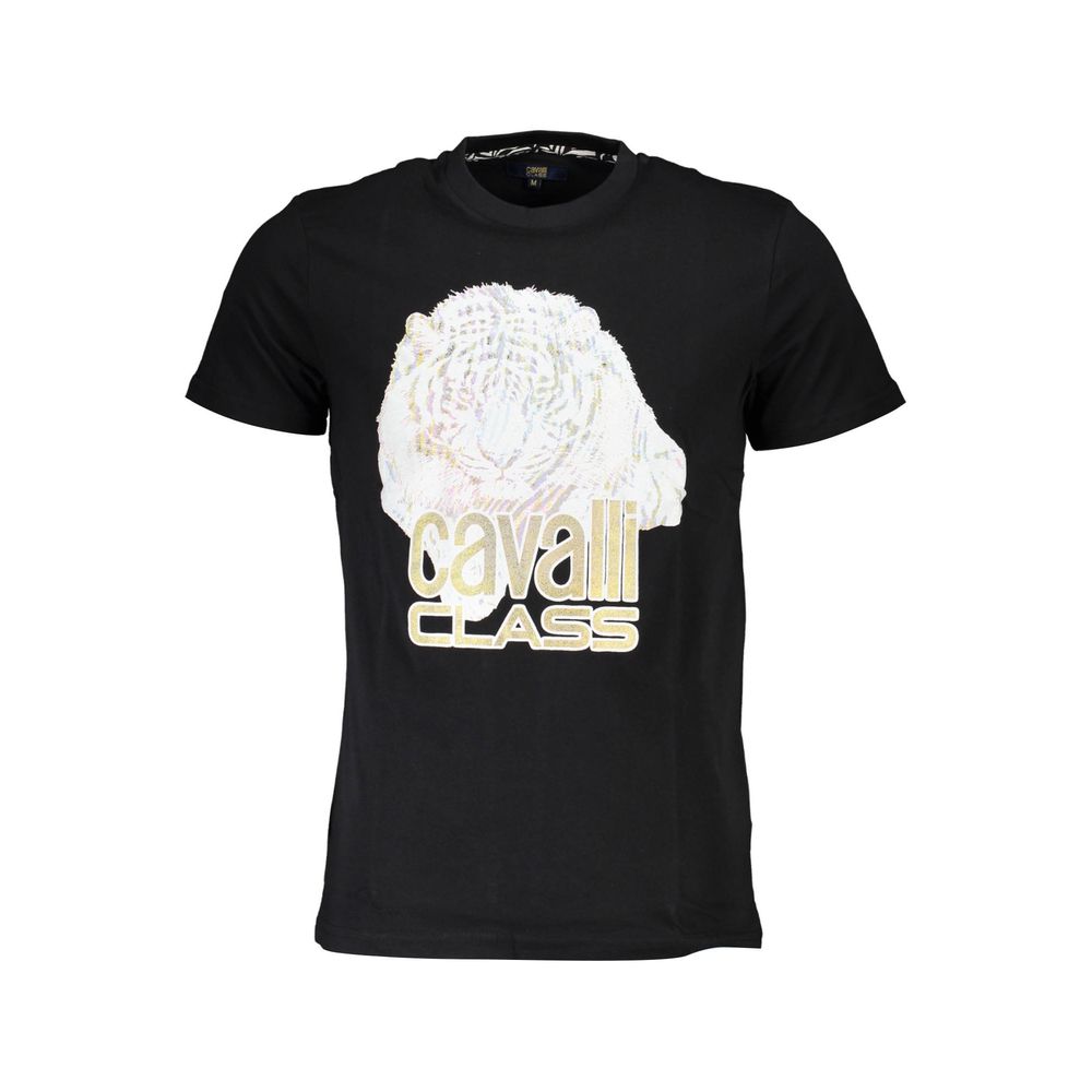 T-shirt Cavalli Class en coton noir pour homme