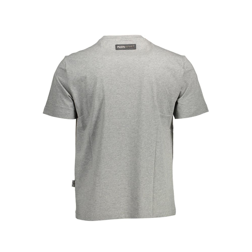 T-shirt homme en coton marron Plein Sport