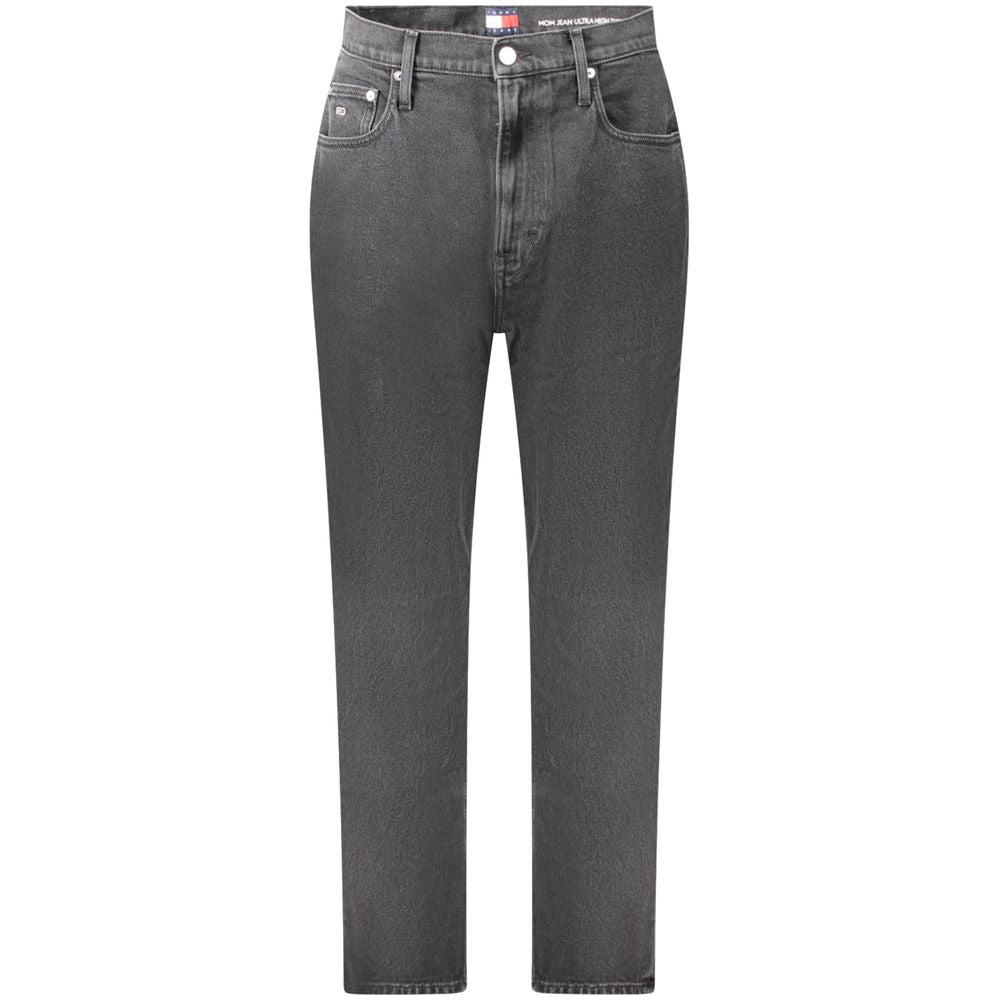 Jean Tommy Hilfiger noir en coton pour femme