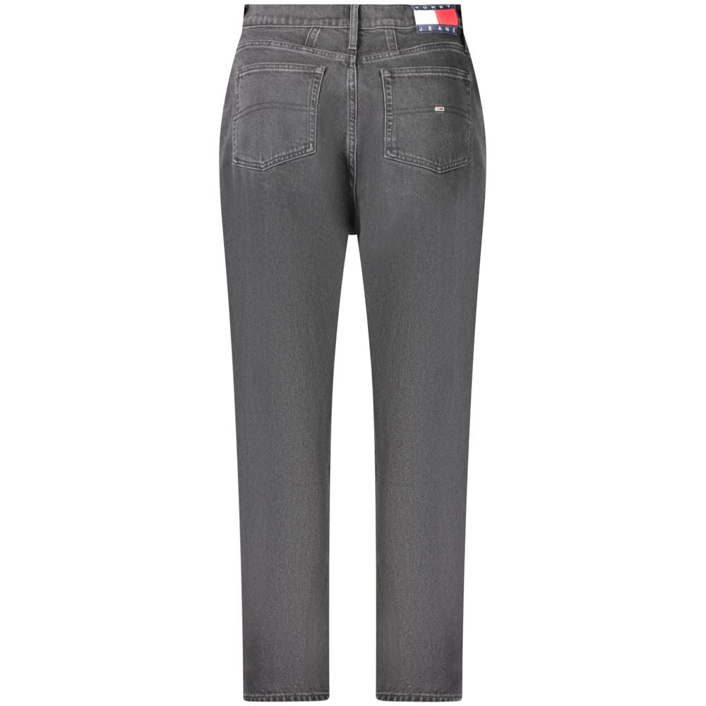 Jean Tommy Hilfiger noir en coton pour femme