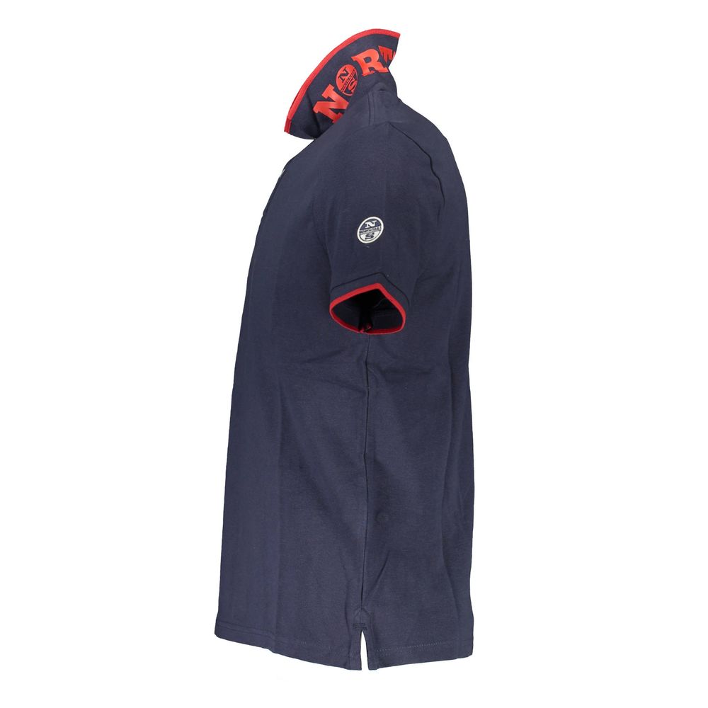 Polo North Sails bleu en coton pour homme