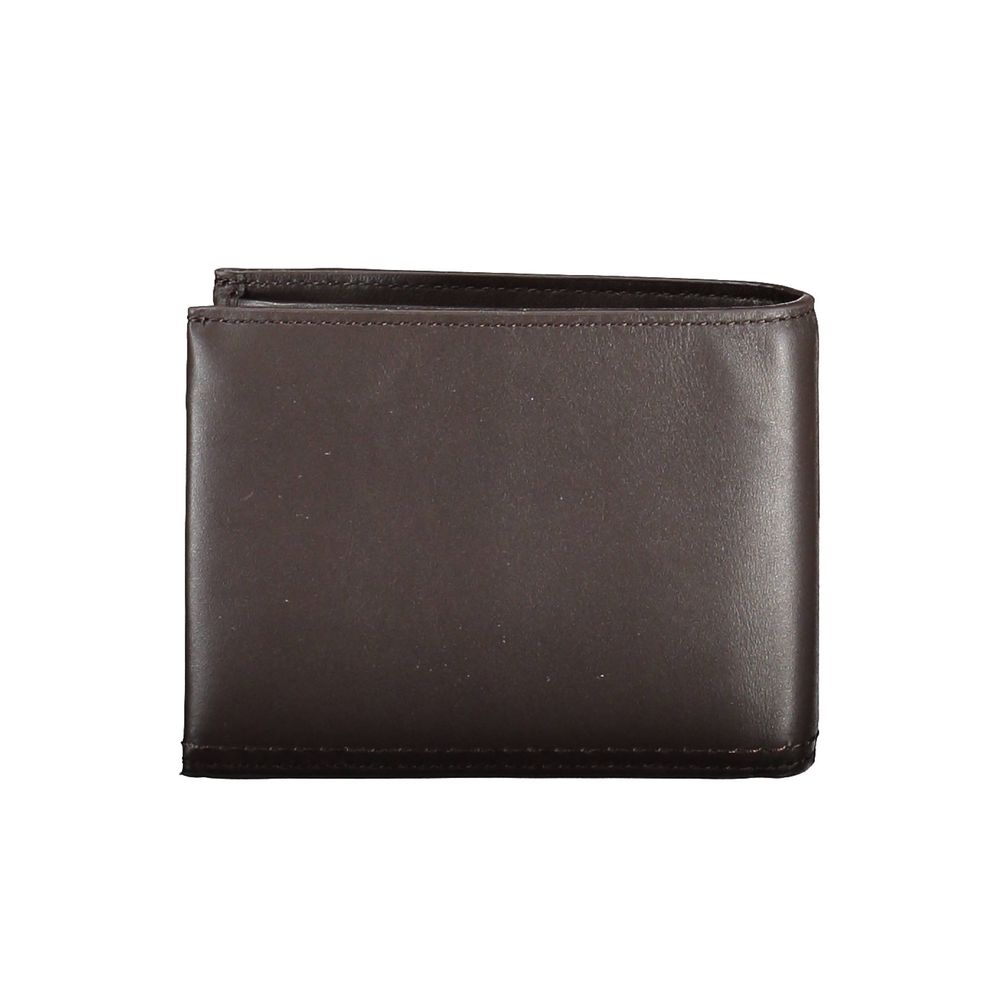 Portefeuille homme en cuir marron Calvin Klein