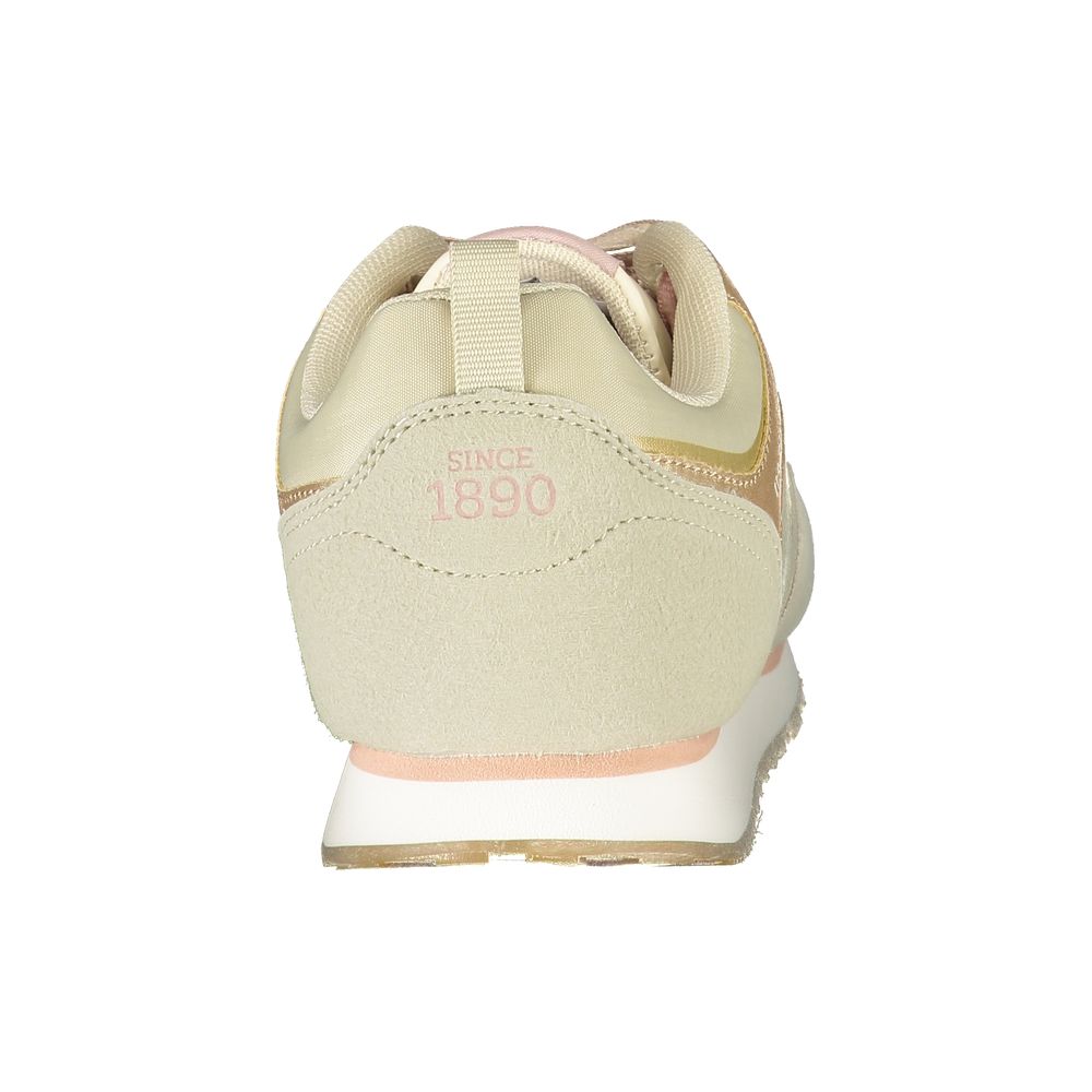 Baskets beiges en polyester US POLO ASSN.