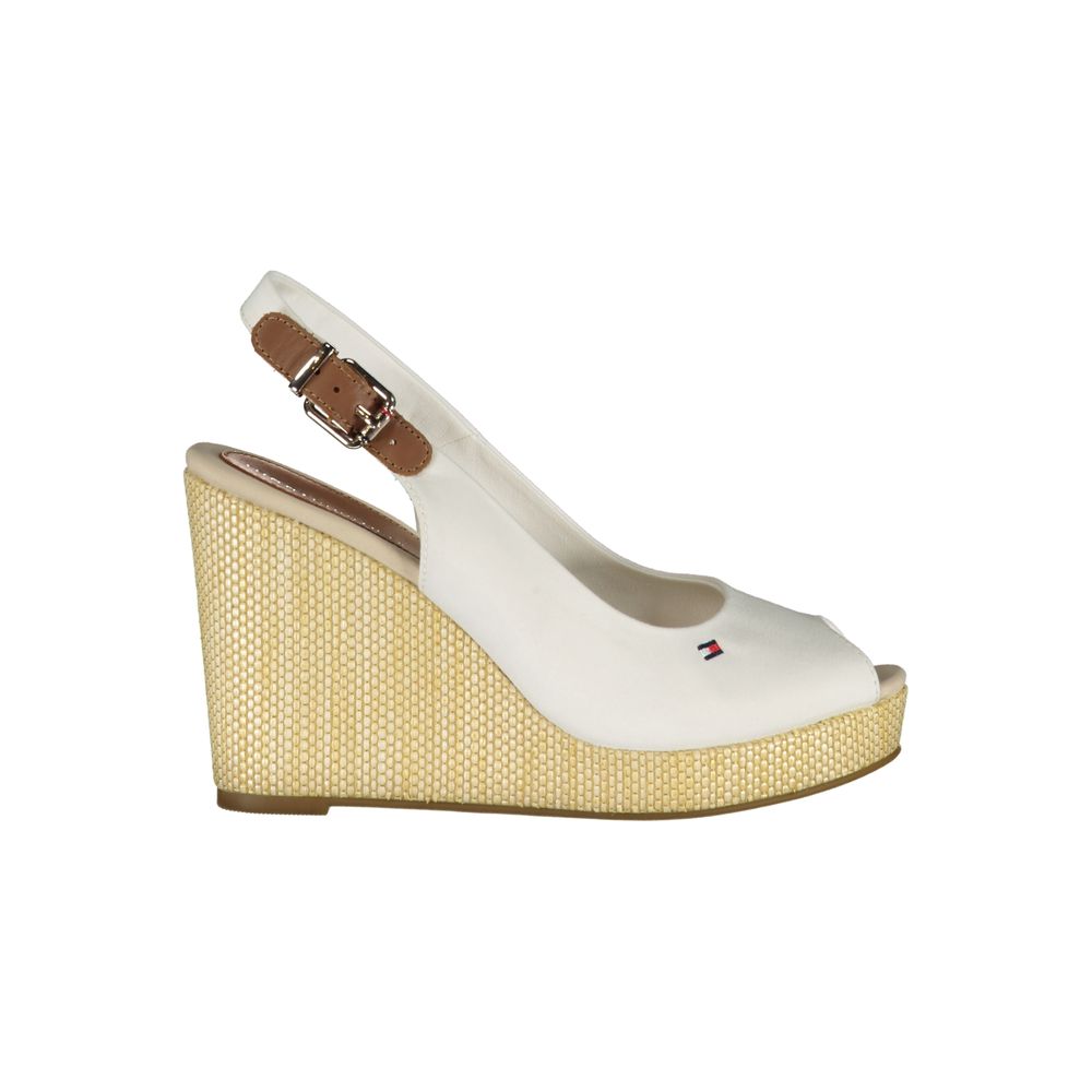 Sandales en coton blanc Tommy Hilfiger