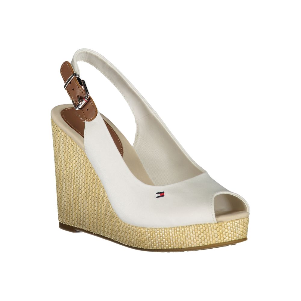 Sandales en coton blanc Tommy Hilfiger