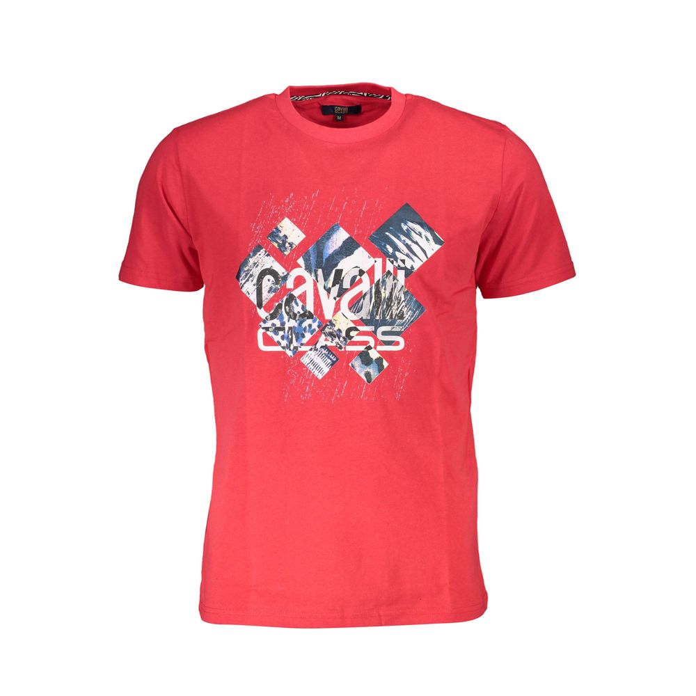 T-shirt Cavalli Class en coton rouge pour homme