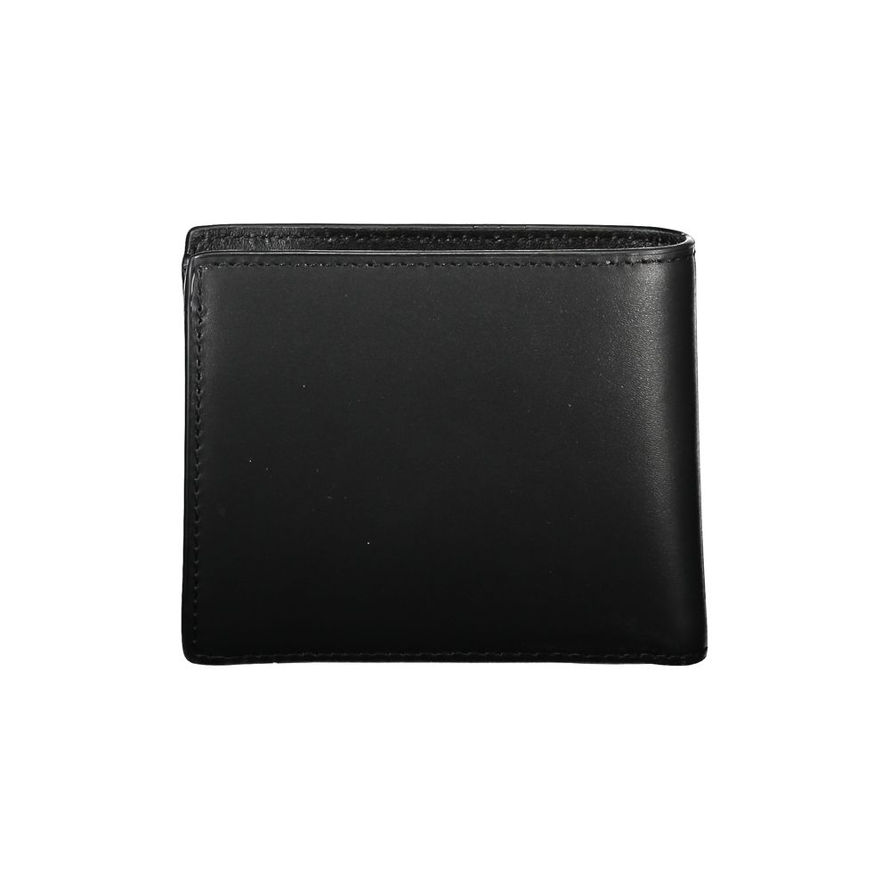 Portefeuille Tommy Hilfiger en cuir noir élégant pour l'homme moderne