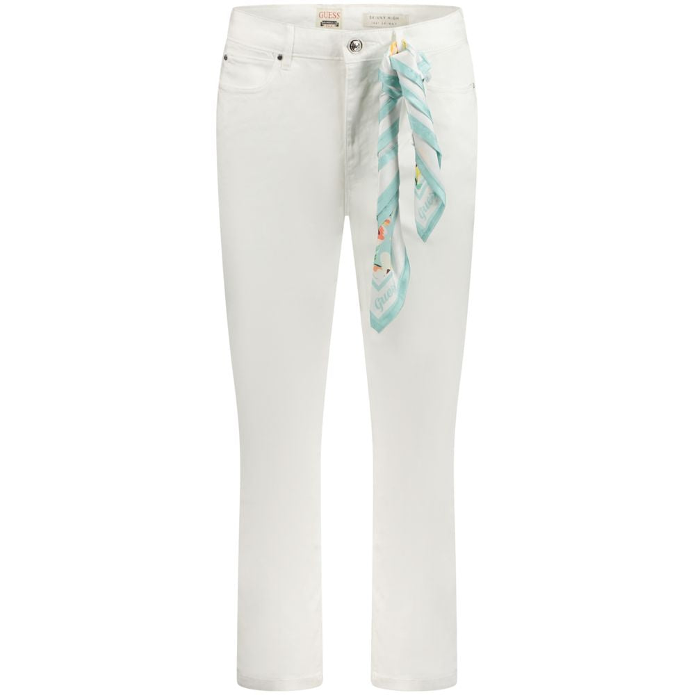 Guess Jeans Blanc Lyocell Femme Jeans