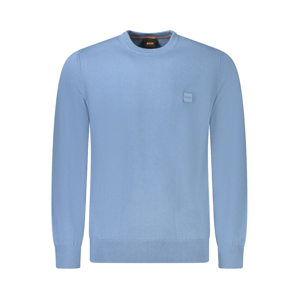 Pull Hugo Boss en coton bleu clair pour homme