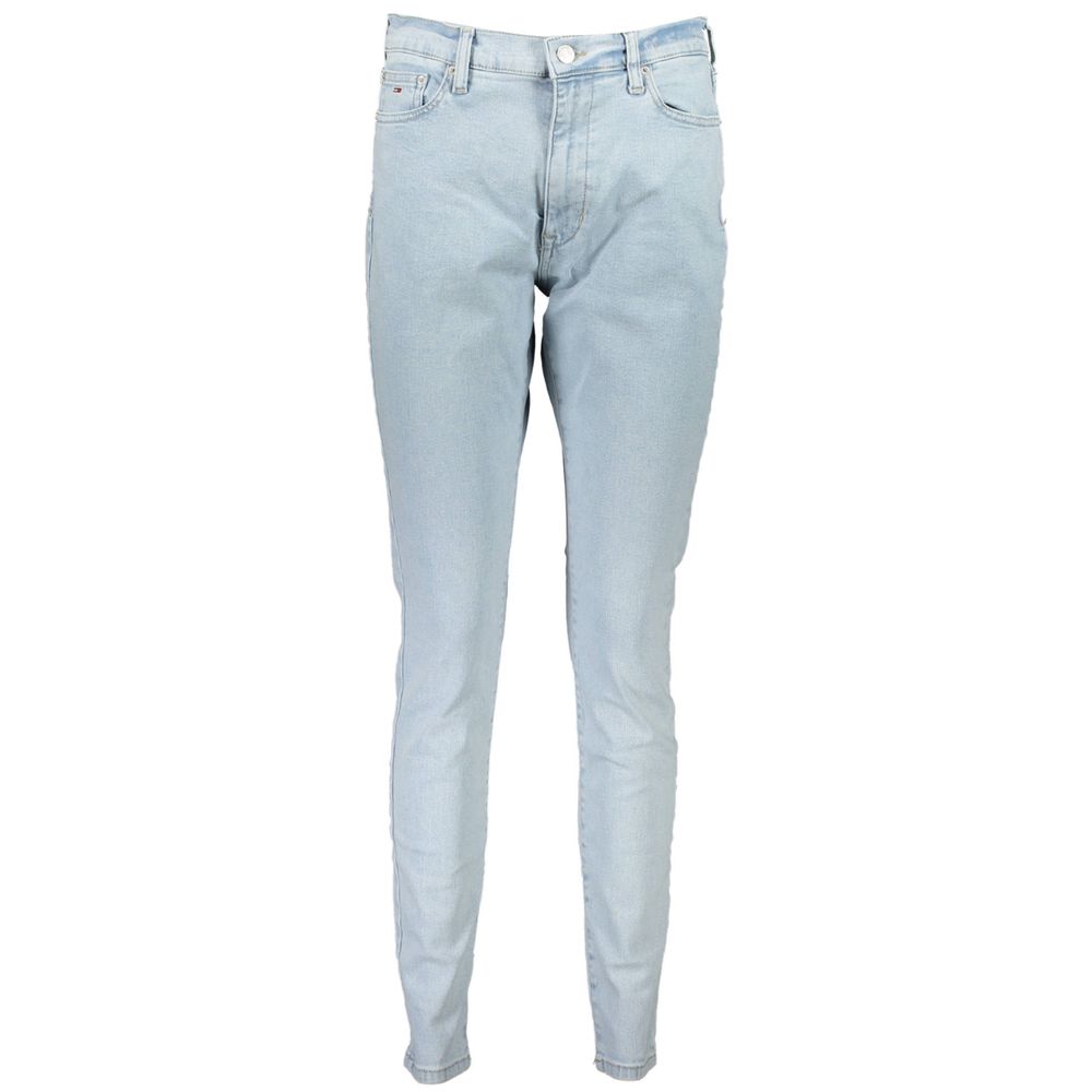 Jean Tommy Hilfiger bleu clair en coton pour femme