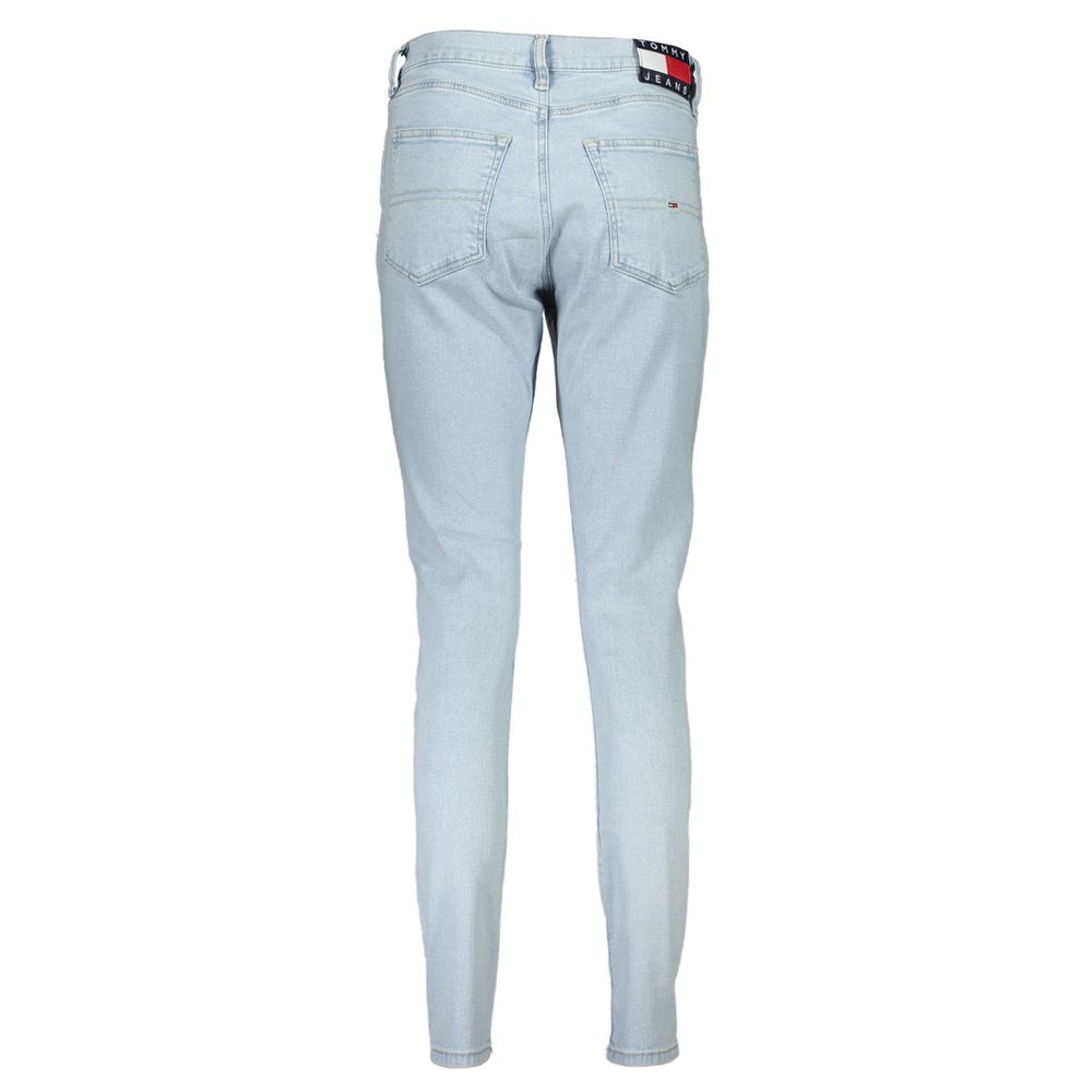 Jean Tommy Hilfiger bleu clair en coton pour femme