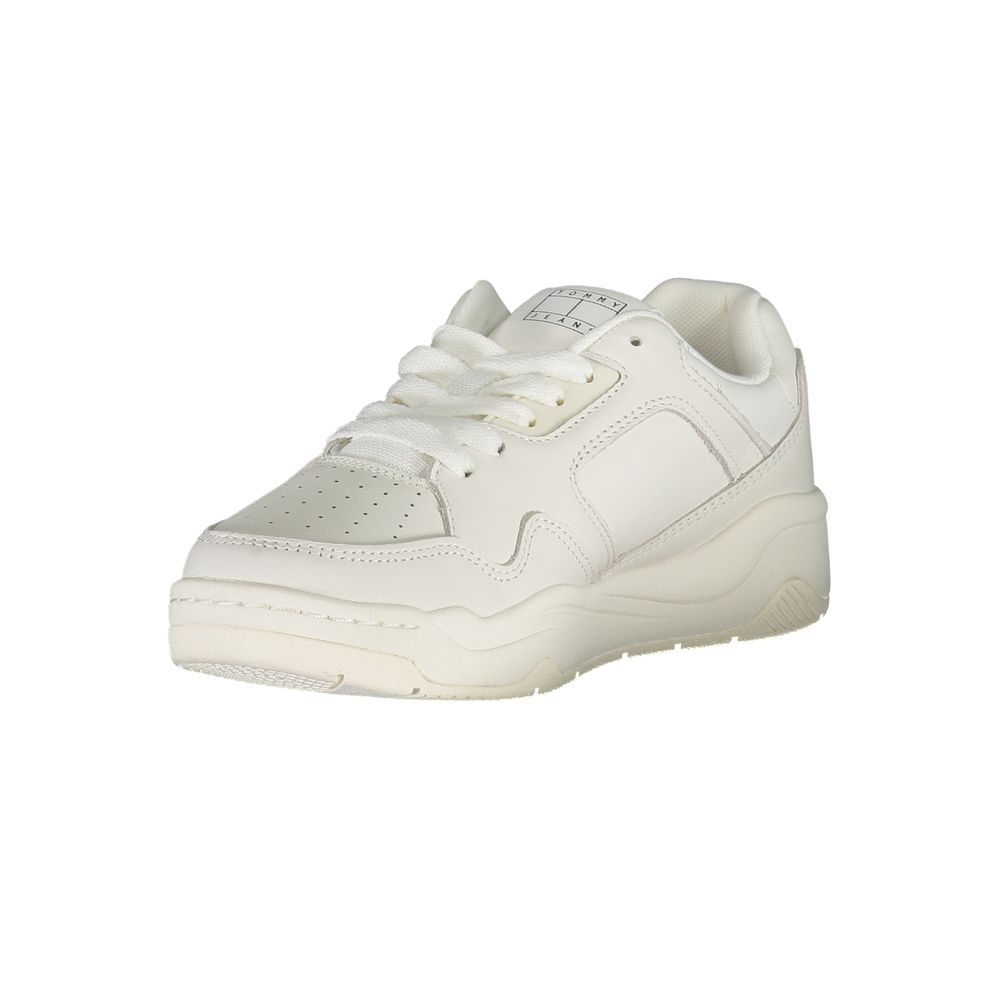 Baskets blanches en polyester Tommy Hilfiger