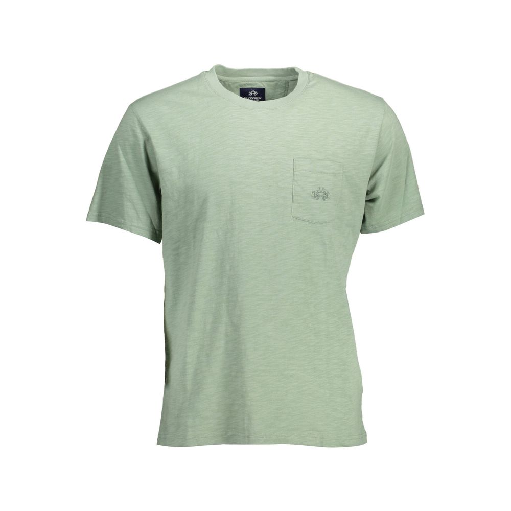T-shirt homme en coton vert La Martina