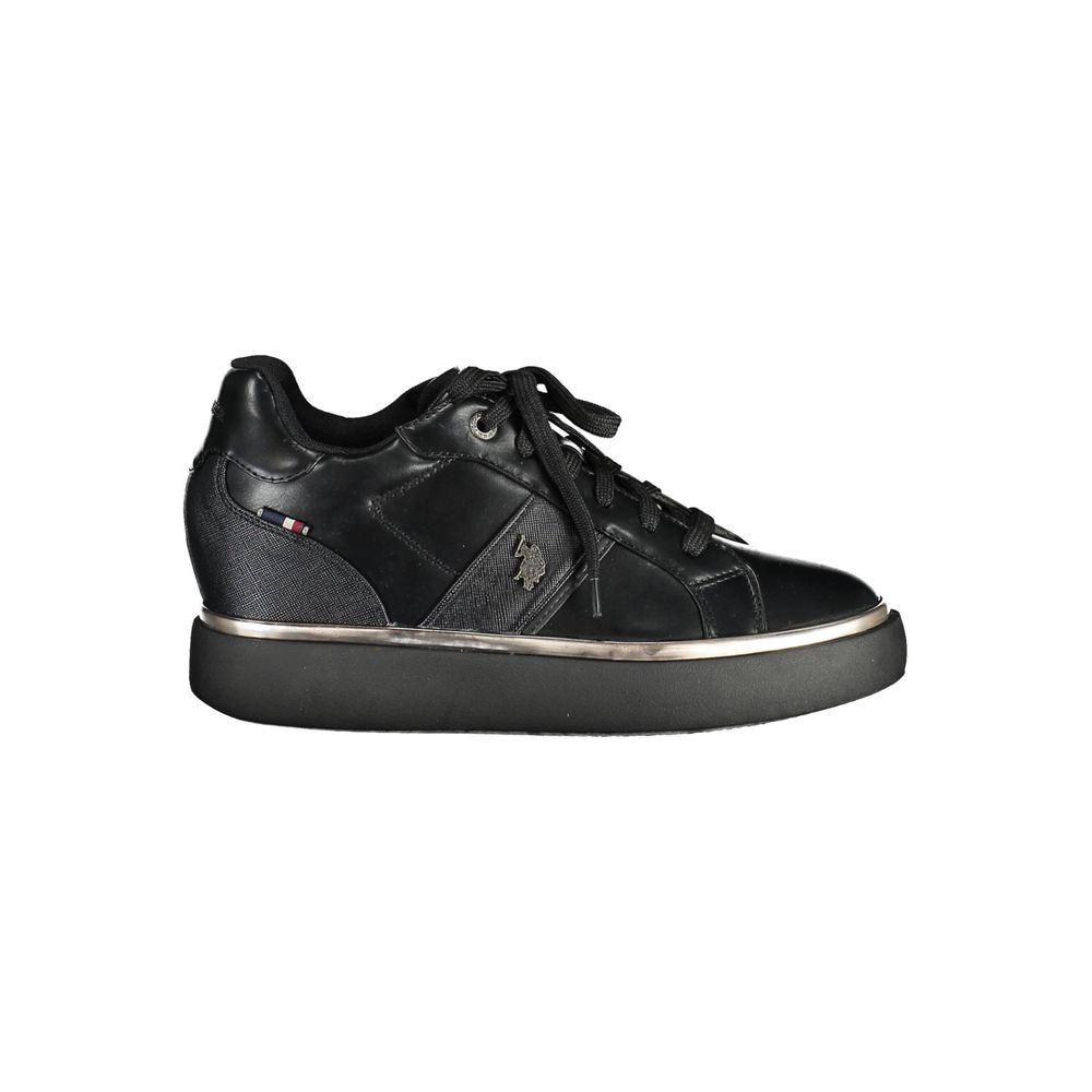 Baskets noires en polyester pour femme US POLO ASSN.