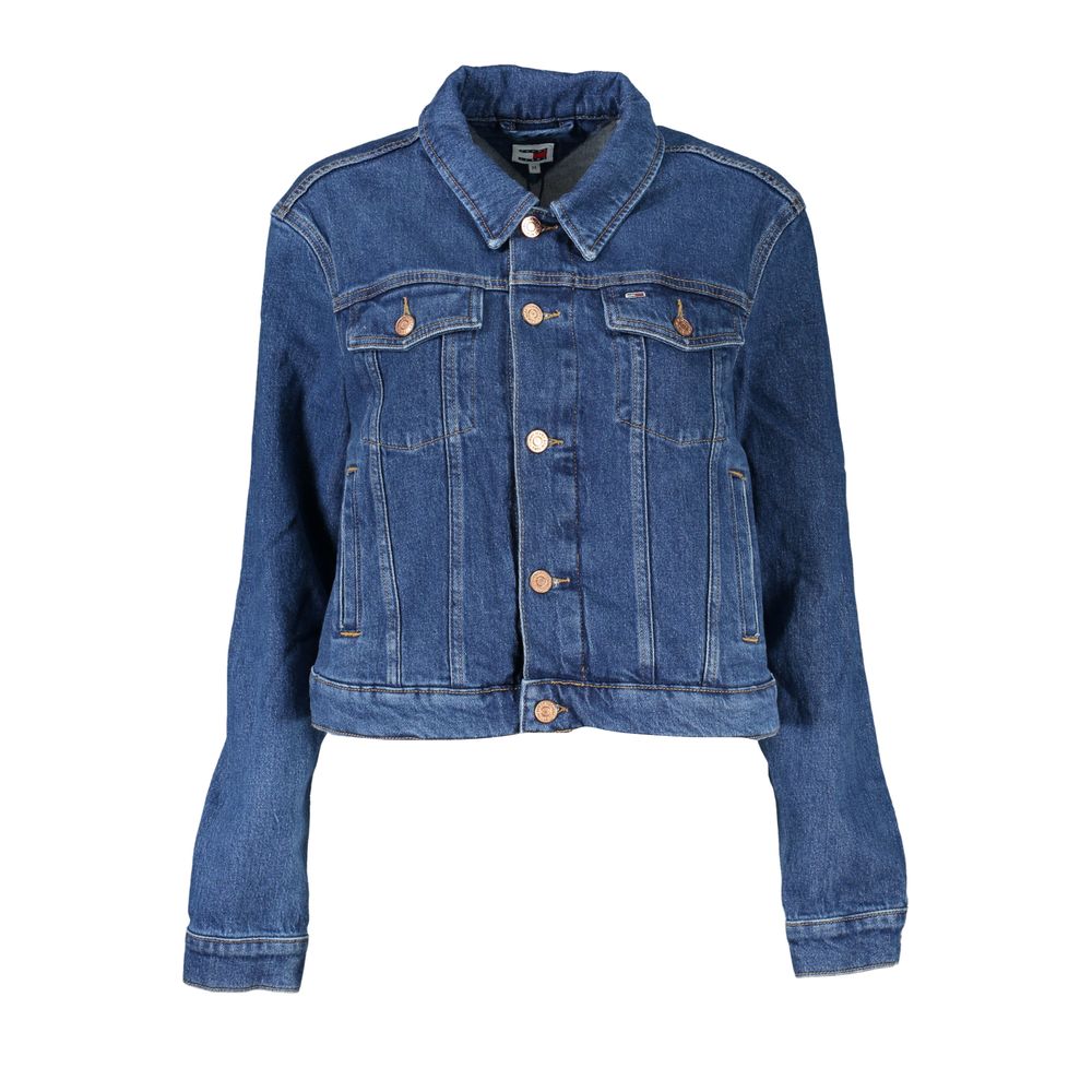 Veste femme en coton bleu Tommy Hilfiger
