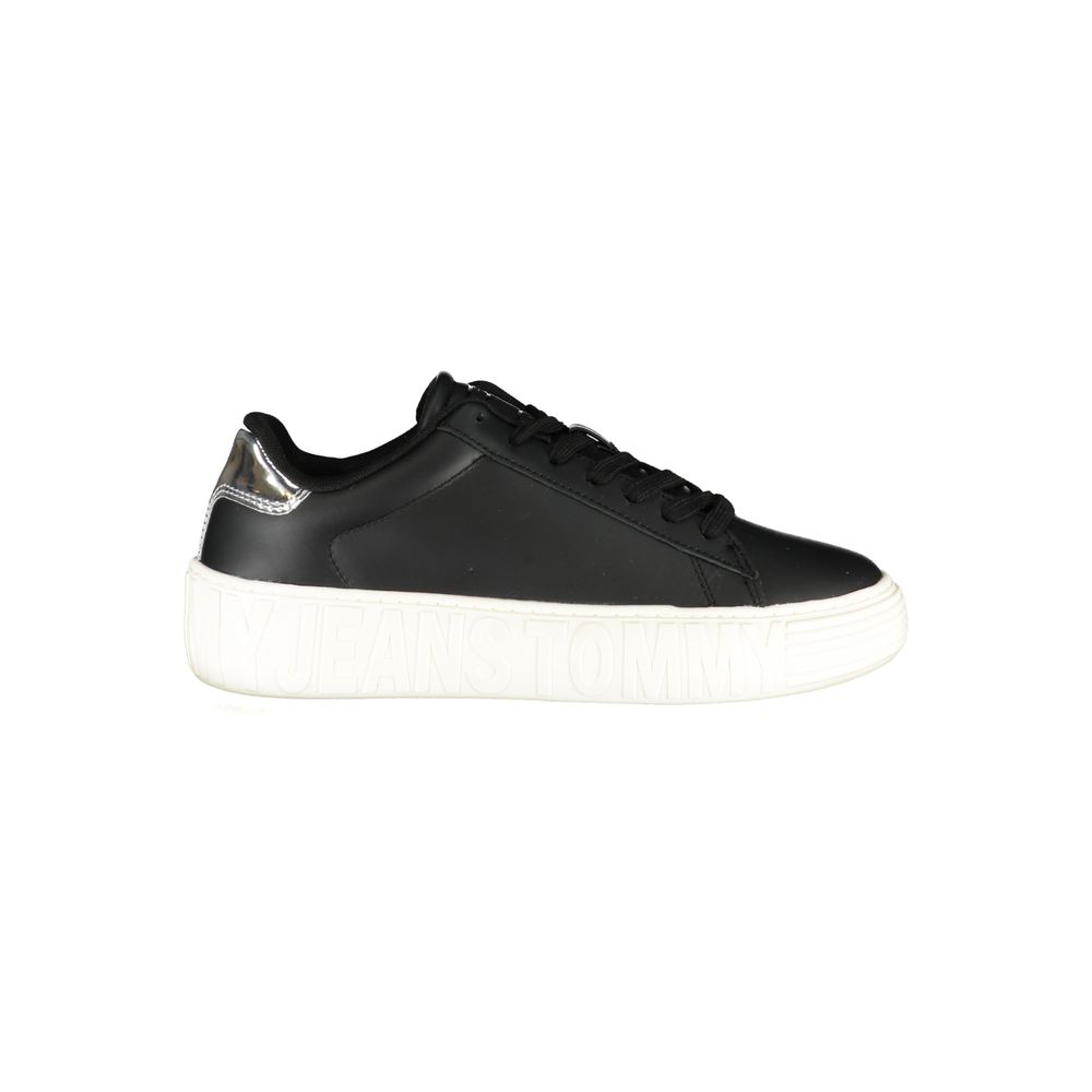 Baskets Tommy Hilfiger en cuir noir pour femme