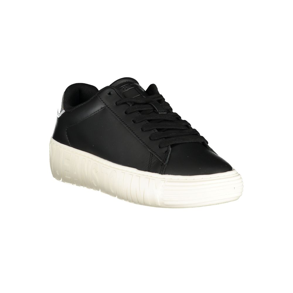 Baskets Tommy Hilfiger en cuir noir pour femme