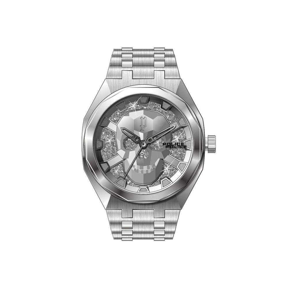 Montre Police en acier inoxydable argenté