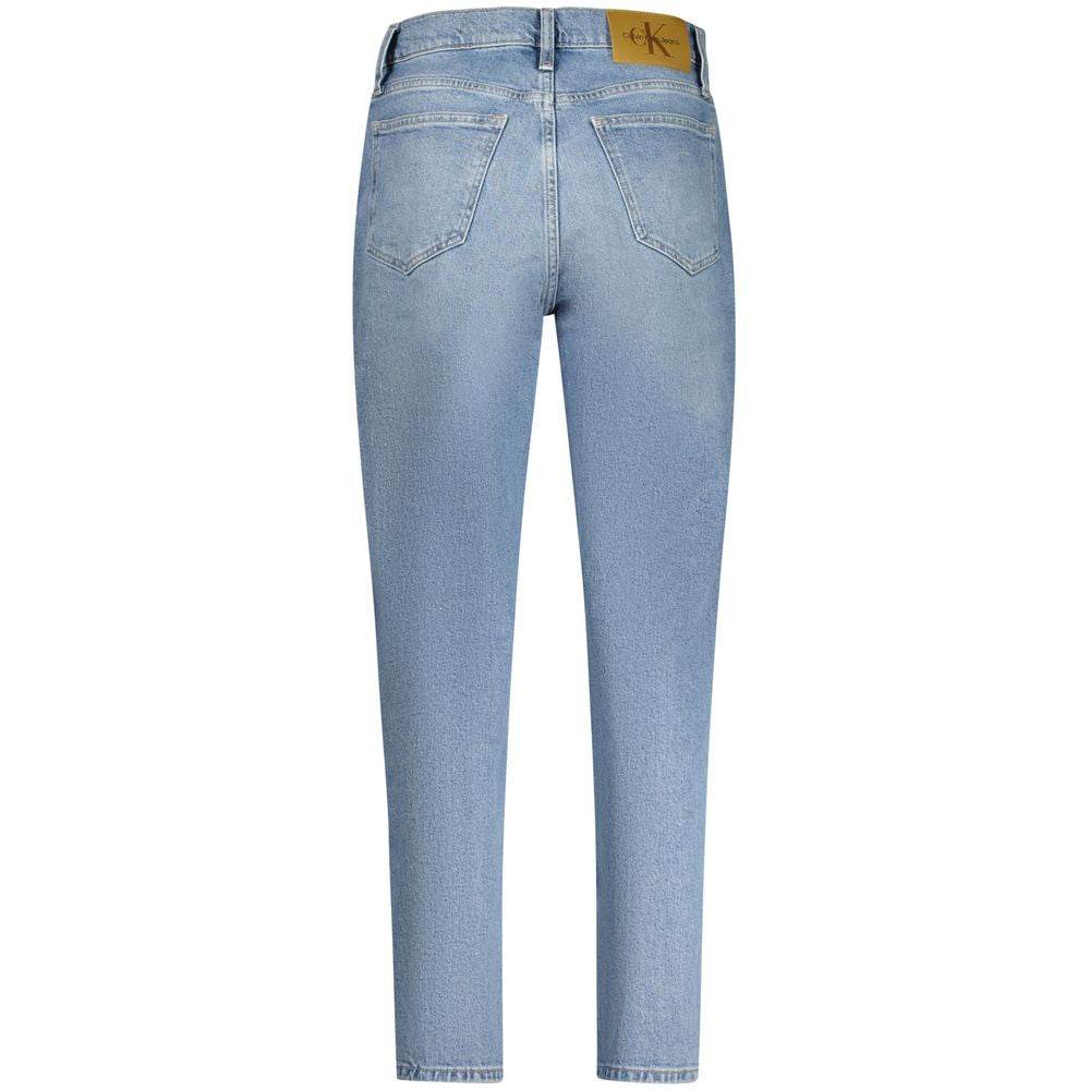 Jean Calvin Klein bleu clair en coton pour femme