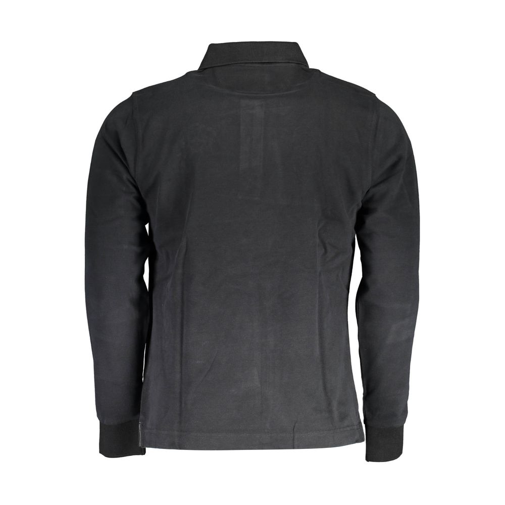 Polo homme en coton noir La Martina