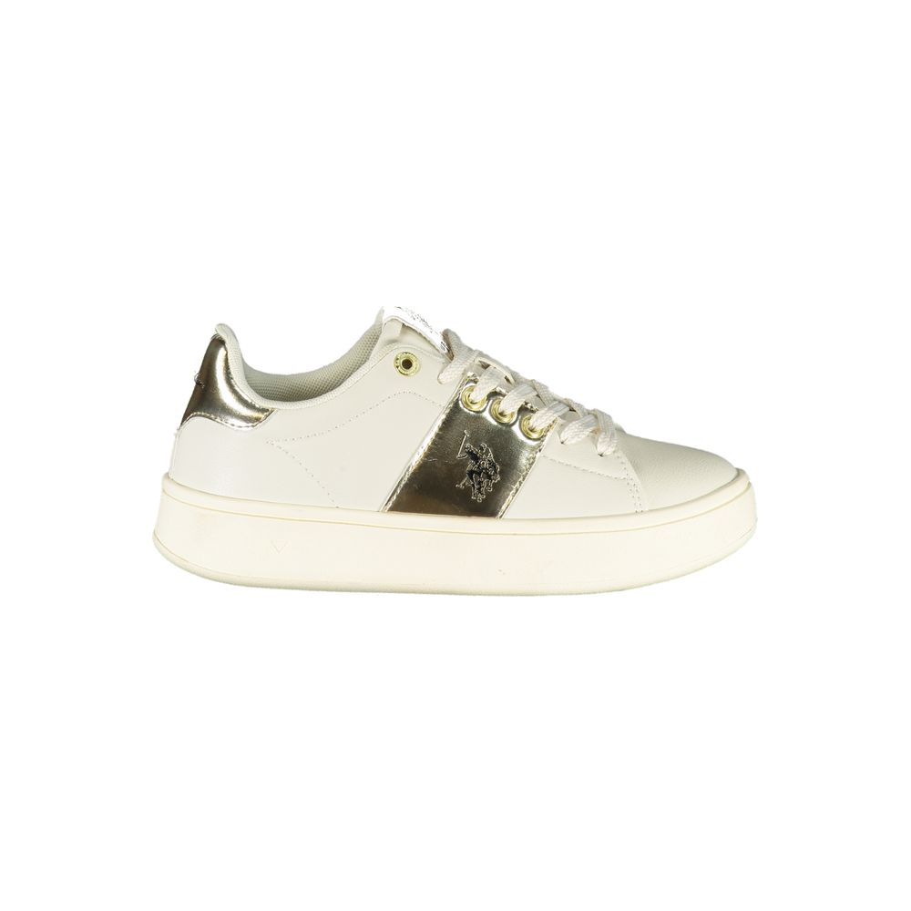 Baskets beiges en polyéthylène pour femme US POLO ASSN.