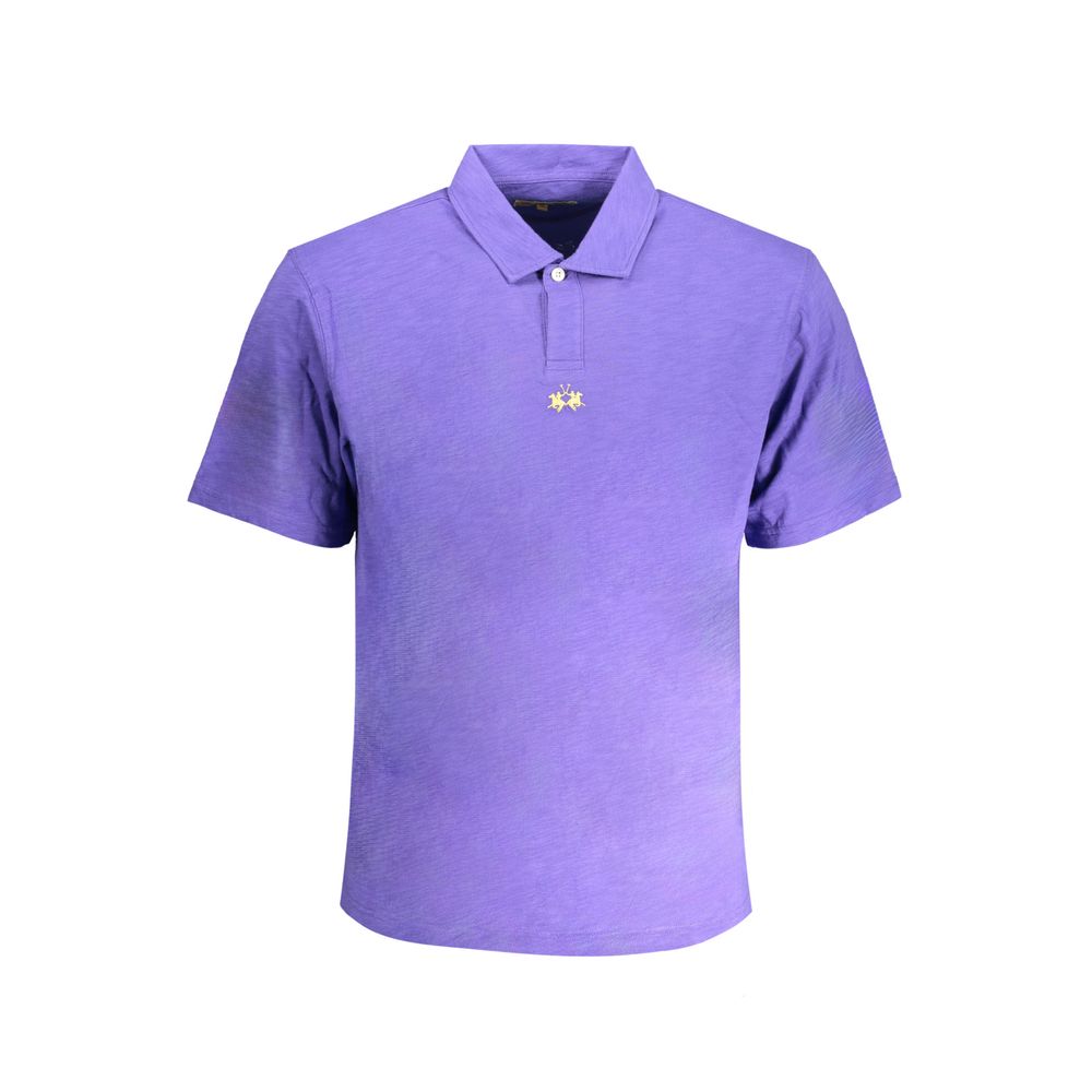 Polo en coton violet La Martina