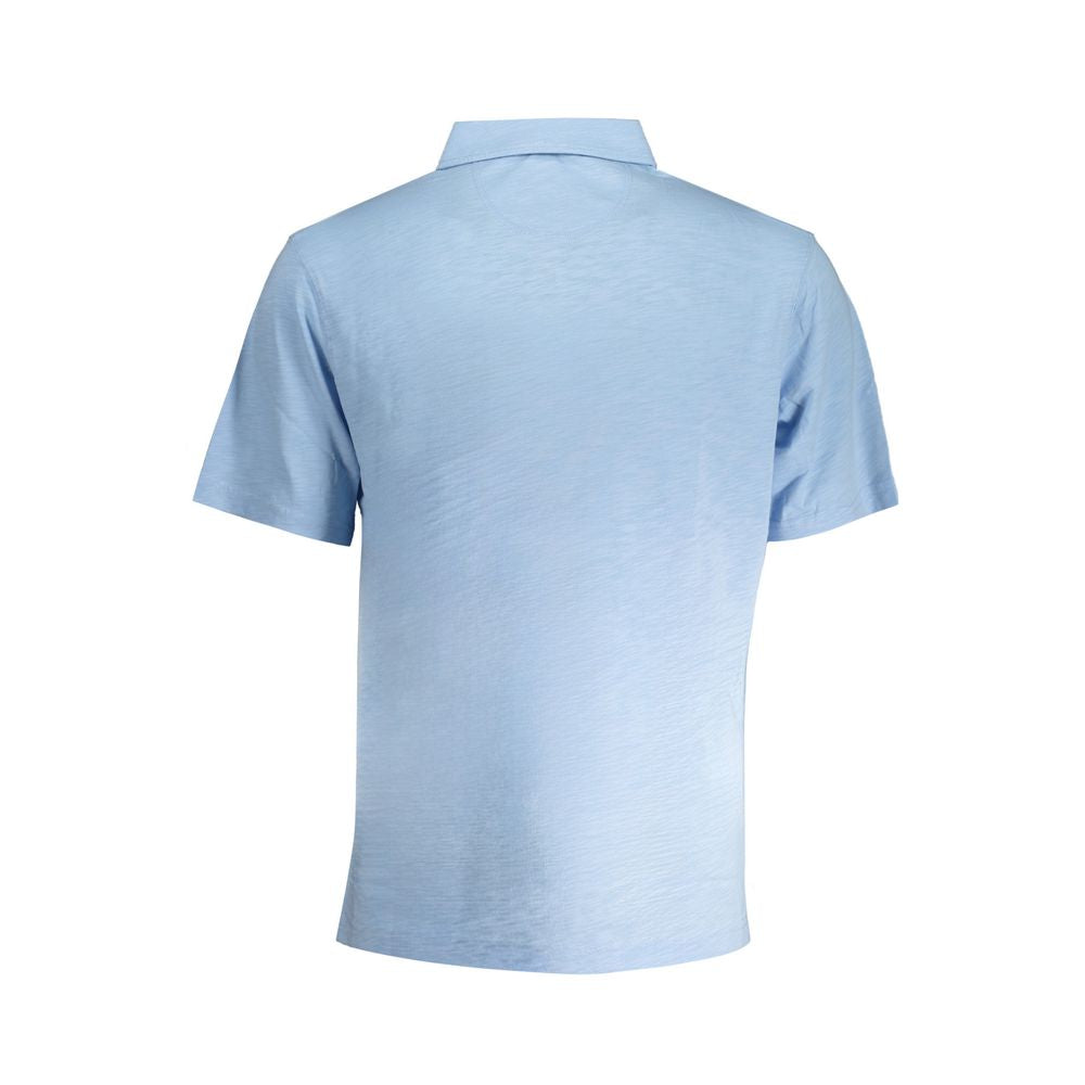 Polo homme en coton bleu clair La Martina