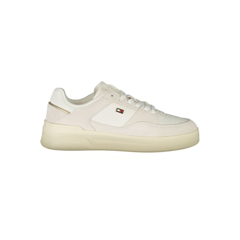 Baskets Tommy Hilfiger en cuir blanc pour femme