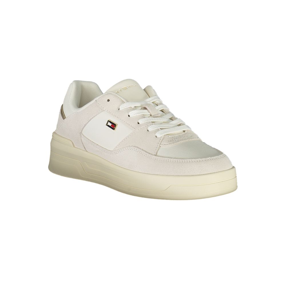 Baskets Tommy Hilfiger en cuir blanc pour femme