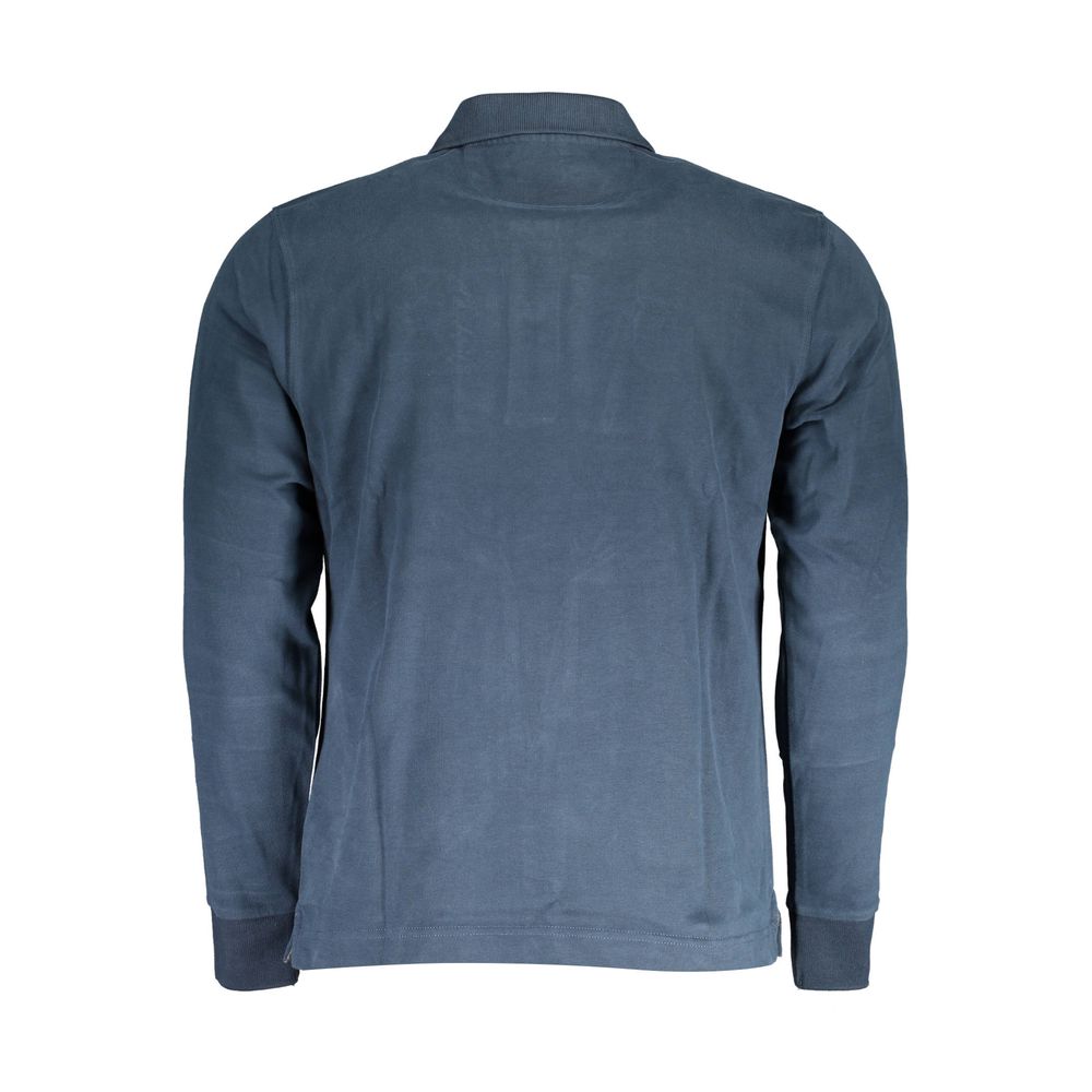 Polo homme en coton bleu La Martina