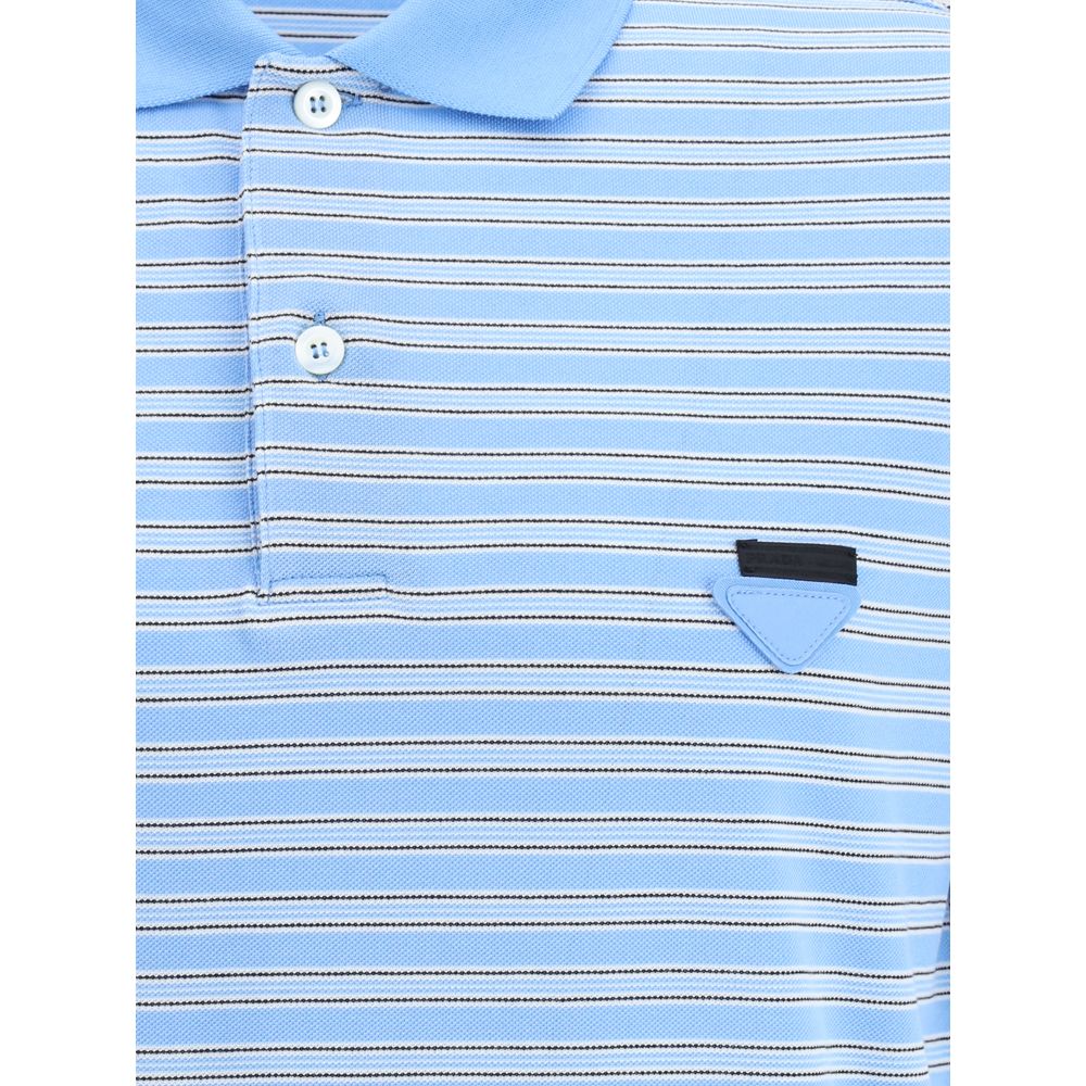 Pull polo rayé Prada