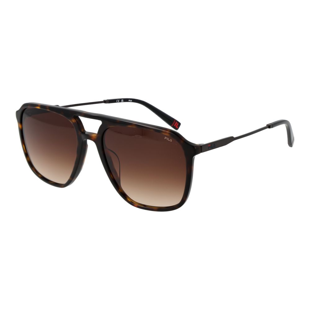 Lunettes de soleil Fila marron pour homme